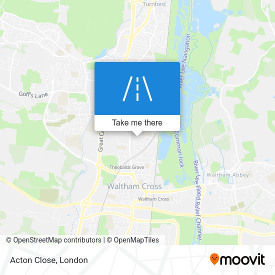 Acton Close map