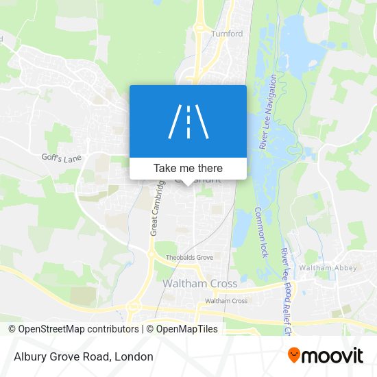 Albury Grove Road map