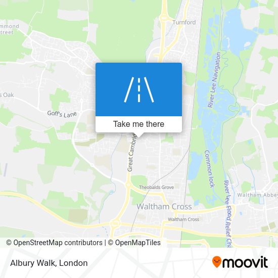 Albury Walk map