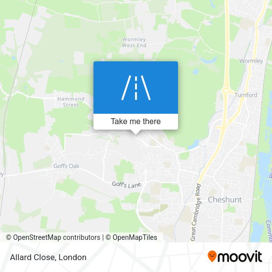 Allard Close map