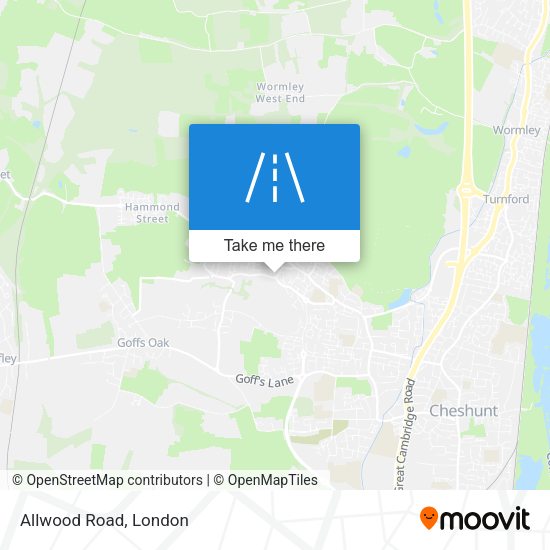 Allwood Road map