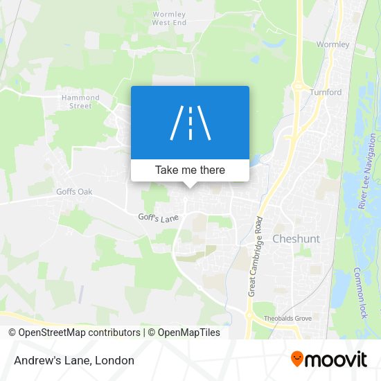 Andrew's Lane map