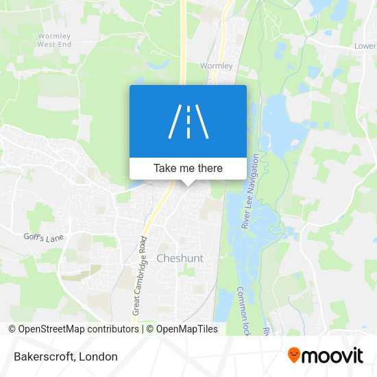 Bakerscroft map