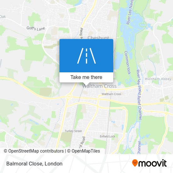 Balmoral Close map