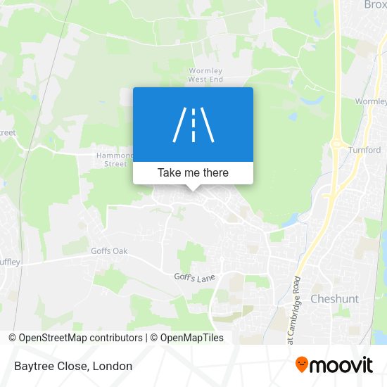 Baytree Close map