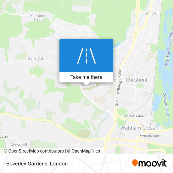 Beverley Gardens map