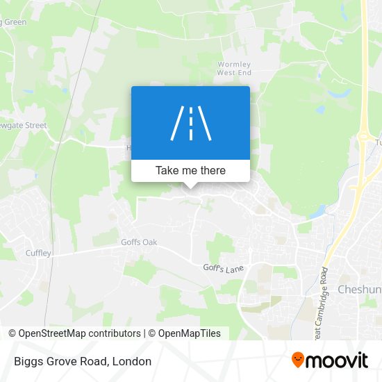 Biggs Grove Road map