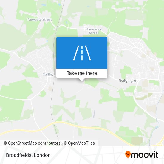 Broadfields map
