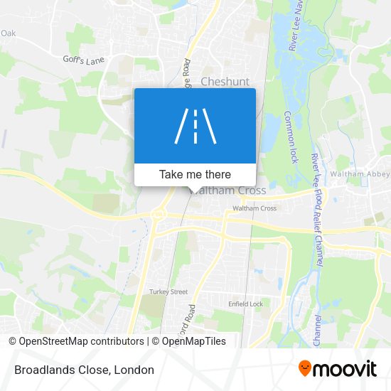 Broadlands Close map