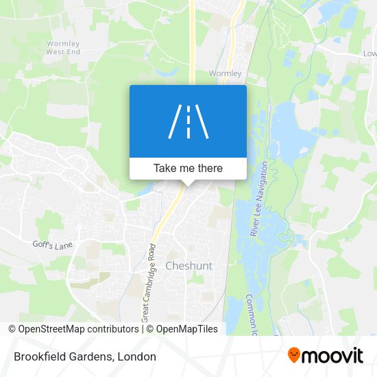 Brookfield Gardens map