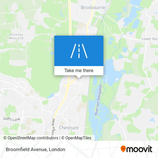 Broomfield Avenue map