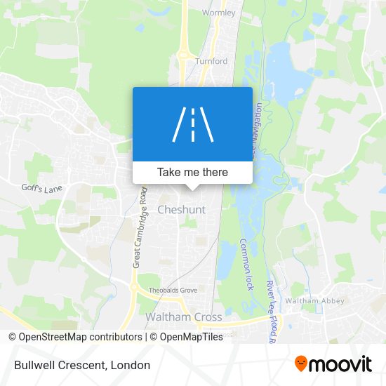 Bullwell Crescent map
