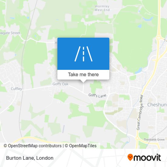 Burton Lane map