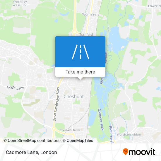 Cadmore Lane map
