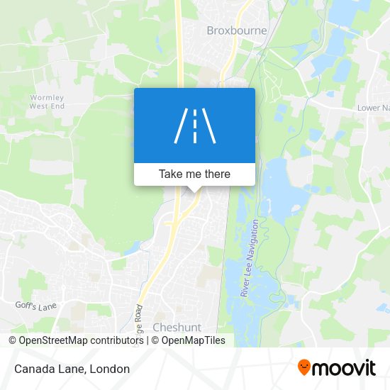 Canada Lane map