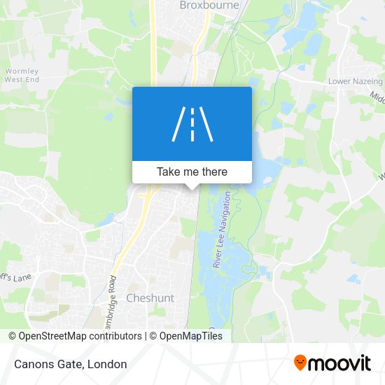 Canons Gate map