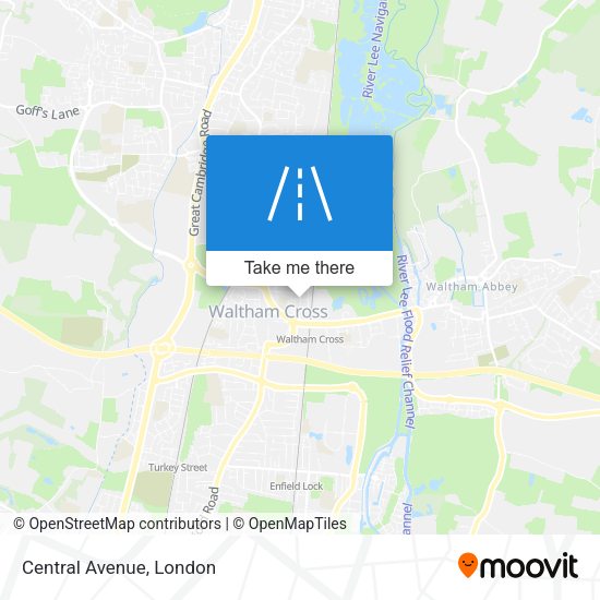 Central Avenue map