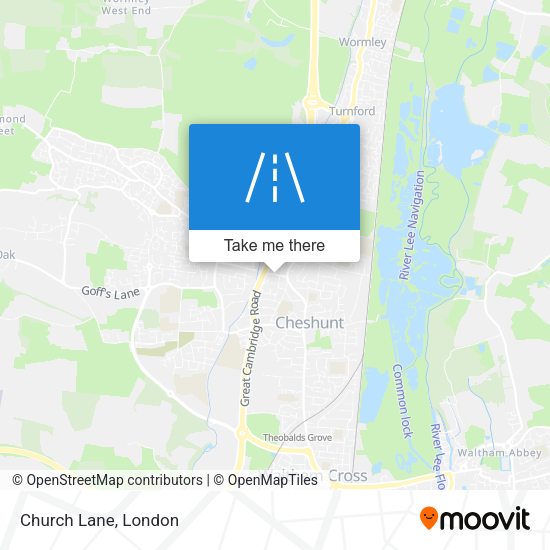 Church Lane map