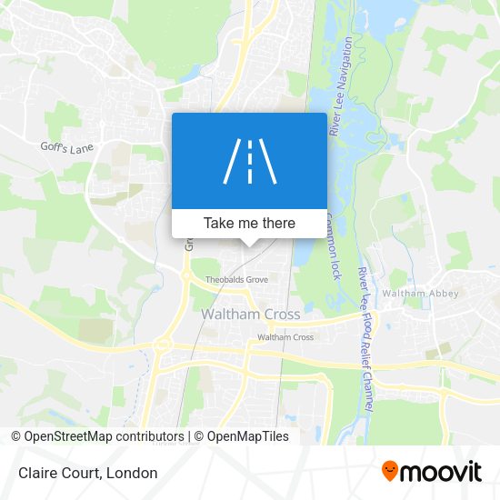 Claire Court map