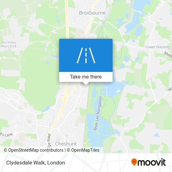 Clydesdale Walk map