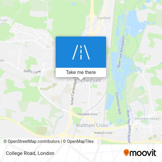 College Road map