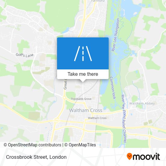 Crossbrook Street map