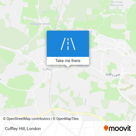 Cuffley Hill map
