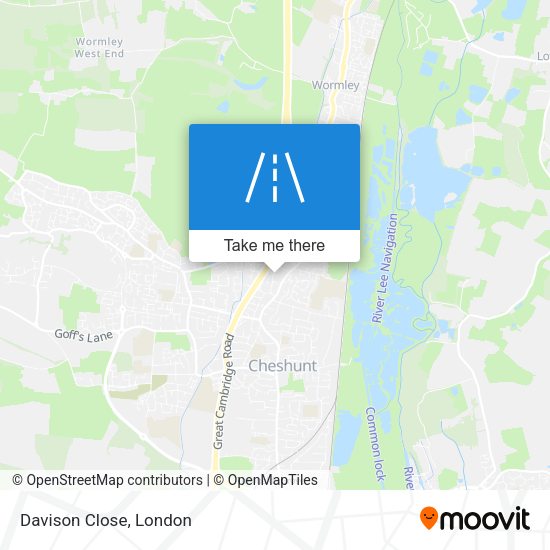 Davison Close map