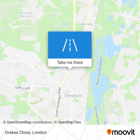 Drakes Close map