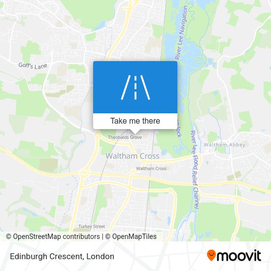 Edinburgh Crescent map