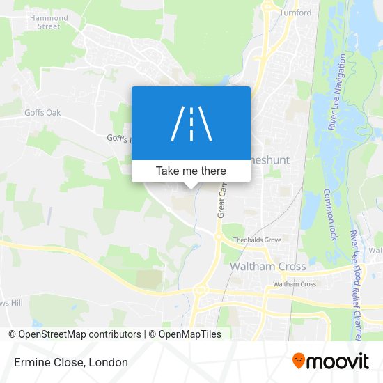 Ermine Close map