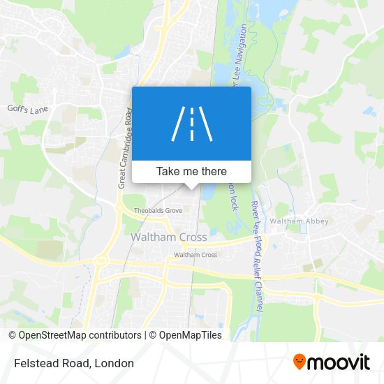 Felstead Road map