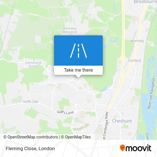 Fleming Close map