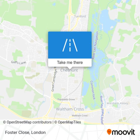 Foster Close map