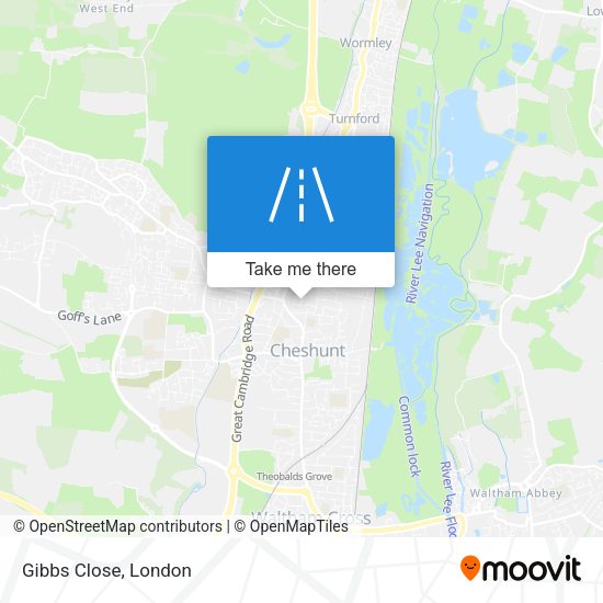 Gibbs Close map