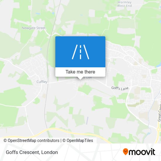 Goffs Crescent map