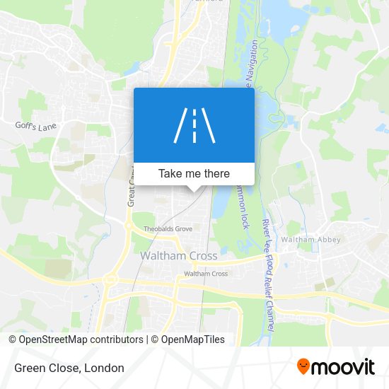 Green Close map