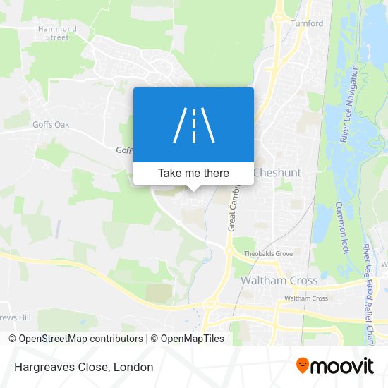 Hargreaves Close map