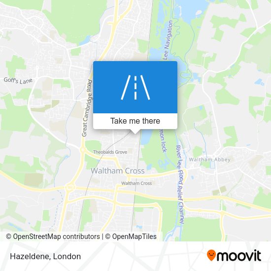 Hazeldene map