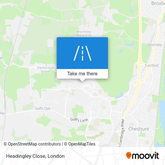 Headingley Close map
