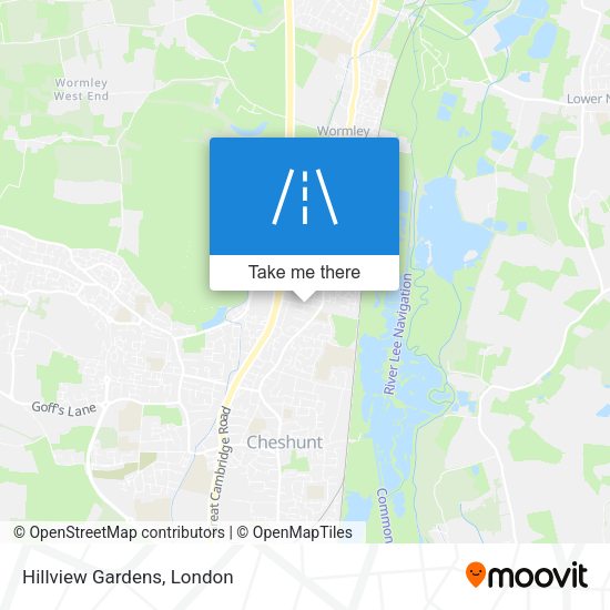 Hillview Gardens map
