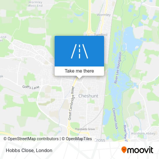 Hobbs Close map