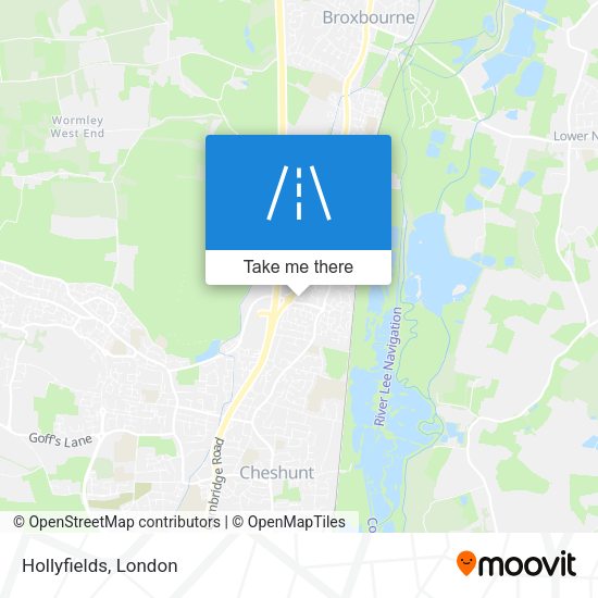 Hollyfields map