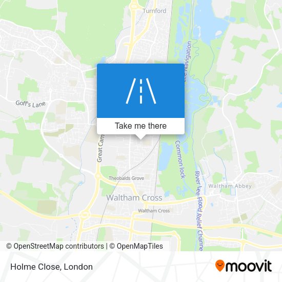 Holme Close map