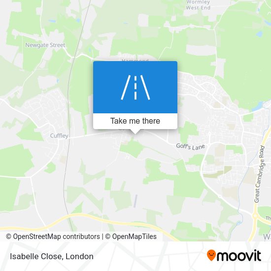 Isabelle Close map