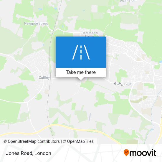 Jones Road map