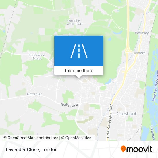 Lavender Close map