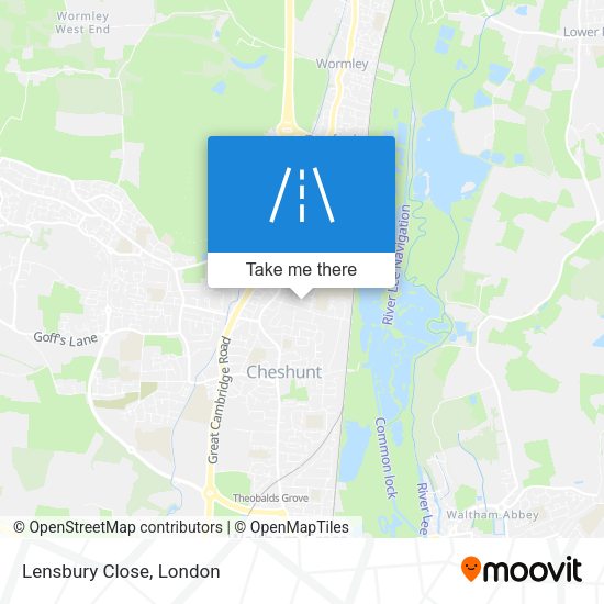 Lensbury Close map