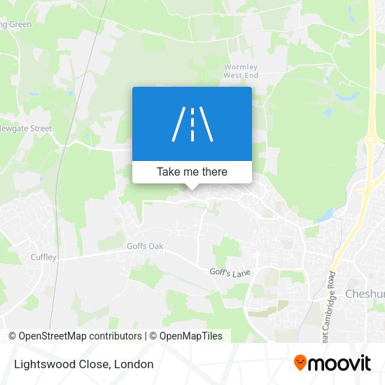 Lightswood Close map