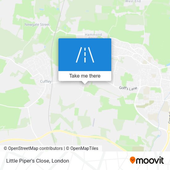 Little Piper's Close map